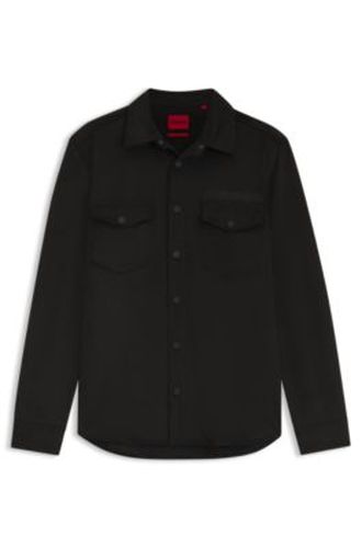 Chemise Oversize à logo brodé - HUGO - Modalova