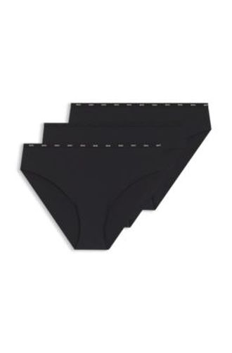 Lot de trois slips taille basse avec finitions soignées - Boss - Modalova