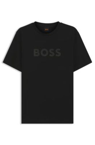 T-shirt Regular en coton à logo moderne - Boss - Modalova
