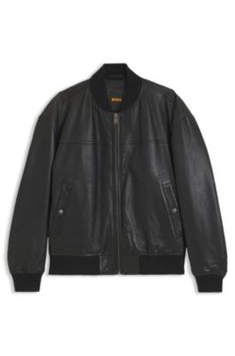 Veste bomber Regular en cuir nappa - Boss - Modalova