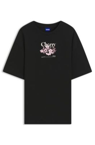 T-shirt en jersey de coton à imprimé graphique - HUGO - Modalova