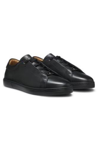 Baskets Gary en cuir brossé - Boss - Modalova