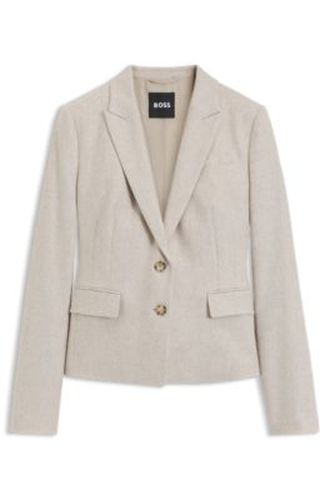 Veste Slim en flanelle chinée - Boss - Modalova