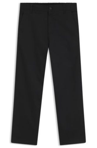 Pantalon droit en coton stretch mercerisé - HUGO - Modalova