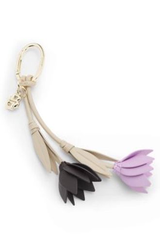 Porte-clés fleur en cuir nappa avec monogramme Double B - Boss - Modalova