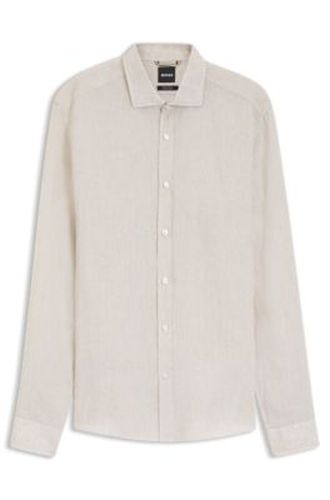 Chemise Regular en lin lavé - Boss - Modalova