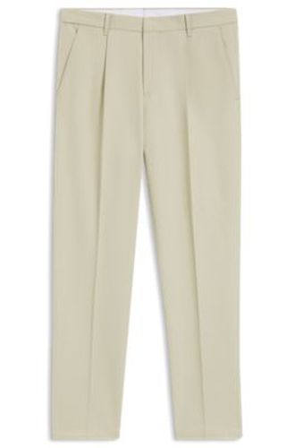 Pantalon habillé en coton mélangé - Boss - Modalova