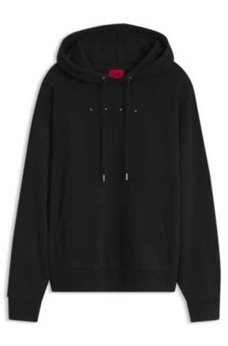 Sweat à capuche Oversize avec logos imprimés sur le devant et au dos - HUGO - Modalova