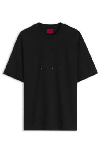 T-shirt Oversize en coton à logo mixte - HUGO - Modalova