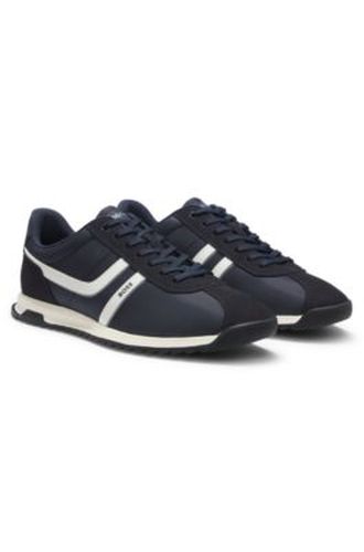Baskets basses avec finitions en similicuir - Boss - Modalova