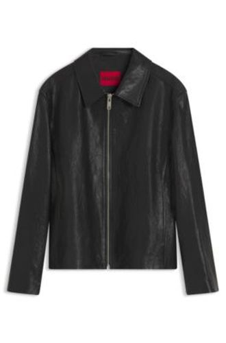Veste Regular en cuir nappa - HUGO - Modalova