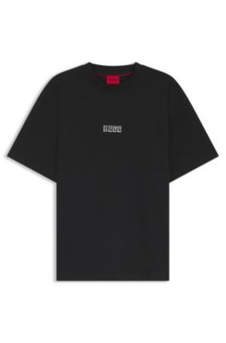T-shirt en jersey de coton avec logo - HUGO - Modalova