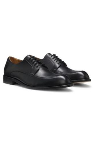 Chaussures derby en cuir avec logo en relief - Boss - Modalova