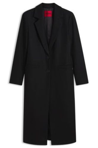 Manteau habillé Relaxed avec rivet monogrammé - HUGO - Modalova
