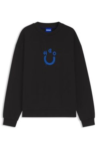 Sweat en molleton de coton avec Happy - HUGO - Modalova