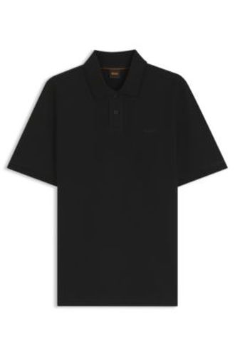 Polo Regular en piqué de coton structuré en nid d'abeille - Boss - Modalova