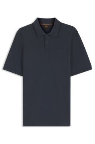 Polo Regular en piqué de coton structuré en nid d'abeille - Boss - Modalova