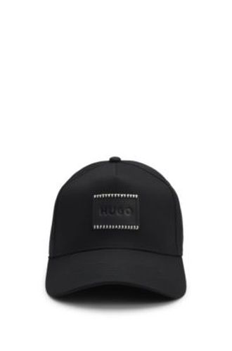Casquette en twill de coton avec patch logo - HUGO - Modalova