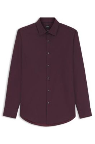 Chemise Regular en coton stretch ratière facile à repasser - Boss - Modalova