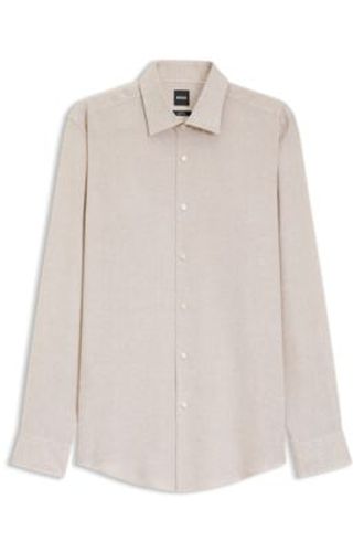 Chemise Slim en lin italien - Boss - Modalova