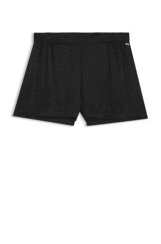 Short de pyjama en satin à monogramme jacquard - Boss - Modalova