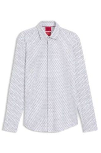 Chemise Slim en jersey stretch imprimé - HUGO - Modalova