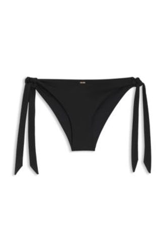 Bas de bikini avec liens à nouer sur le côté et bordure logo - Boss - Modalova