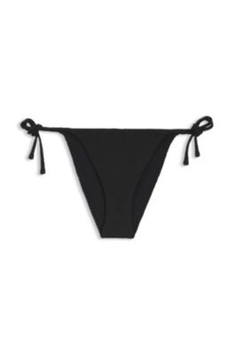 Bas de bikini à motif tropical structuré avec liens à nouer sur les côtés - HUGO - Modalova
