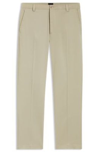 Pantalon coupe droite en twill stretch - Boss - Modalova