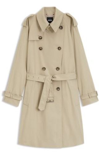 Trench déperlant avec ceinture à boucle - Boss - Modalova