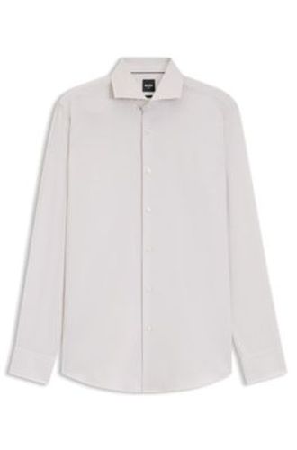 ONE Chemise Slim en coton structuré mélangé - Boss - Modalova