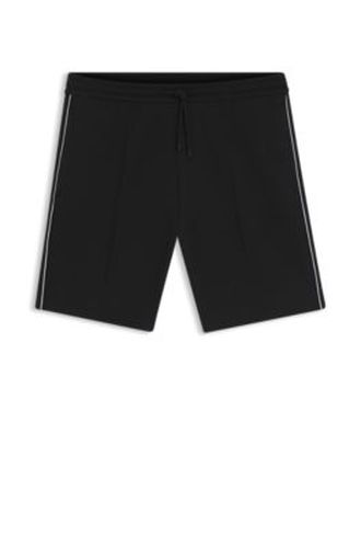 Short en coton mélangé avec passepoils - Boss - Modalova
