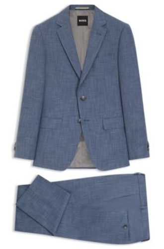 Costume deux pièces Slim en coton et laine vierge - Boss - Modalova