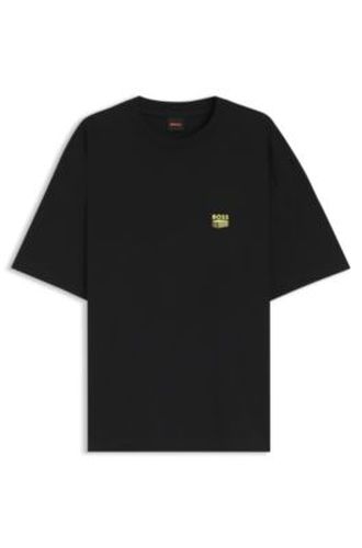 T-shirt en jersey de coton avec motif Brutalism - Boss - Modalova