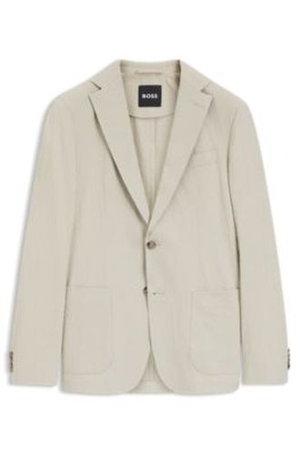 Veste Slim Fit en seersucker de coton stretch - Boss - Modalova