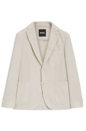 Blazer Slim en coton mélangé à motif - Boss - Modalova