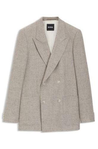 Veste de costume décontractée en tissu à micro motif - Boss - Modalova