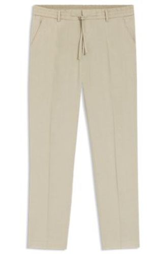 Pantalon coupe fuselée en lin technique lavable - Boss - Modalova