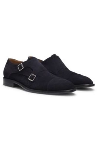 Chaussures monk en daim à double bride - Boss - Modalova