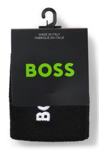 Paire de serre-poignets en éponge de coton mélangé avec logo brodé - Boss - Modalova