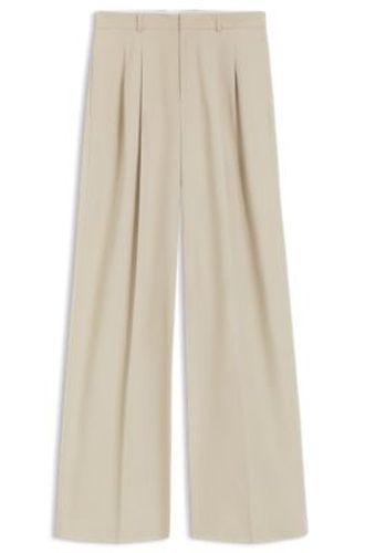 Pantalon large en coton stretch - Boss - Modalova