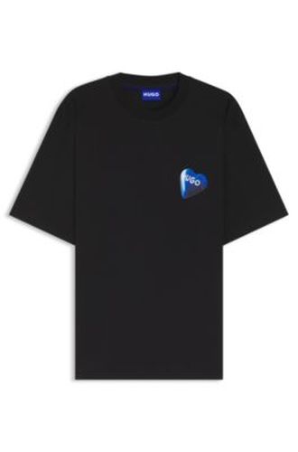 T-shirt en jersey unisexe de coton avec logo cœur - HUGO - Modalova