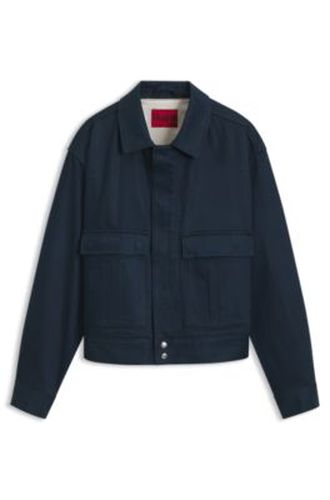 Veste Relaxed courte en coton - HUGO - Modalova