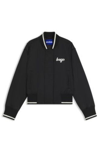 Bomber style Varsity matelassé en satin - HUGO - Modalova