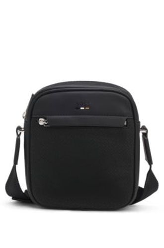 Sac reporter avec détails monogrammes - Boss - Modalova