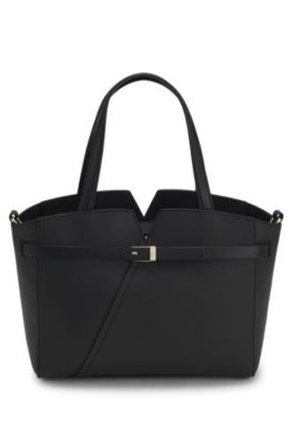 Revers petit cabas en cuir avec détail de ceinture - Boss - Modalova