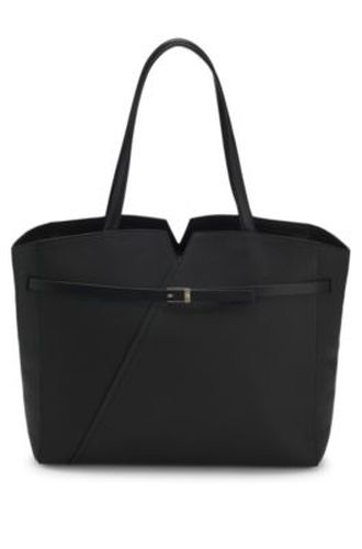 Cabas Revers en cuir avec détail de ceinture - Boss - Modalova