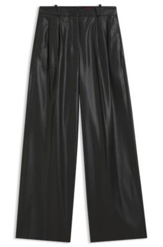 Pantalon Regular en similicuir - HUGO - Modalova
