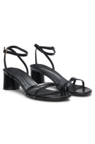 Sandales en cuir à talon bottier et brides - Boss - Modalova