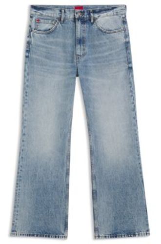 Jean Regular évasé en denim bleu - HUGO - Modalova